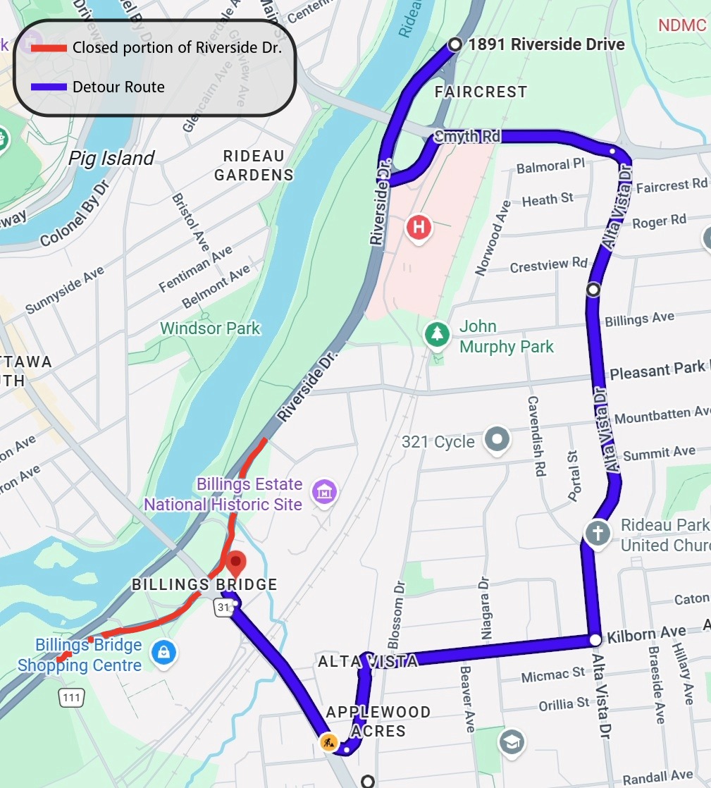 detour 01 EB arrival EB closure JPG